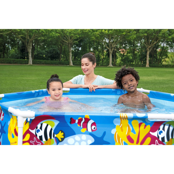 Bestway 1.67 ft x 6 ft x 6 ft Plastic Kiddie Pool & Reviews Wayfair